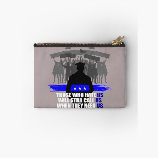 Item preview, Back Police Blue Band Line Officer Cop Sheriff Clashes Portestants USA US Gift designed and sold by TheAplus.