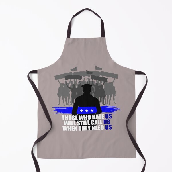 Item preview, Back Police Blue Band Line Officer Cop Sheriff Clashes Portestants USA US Gift designed and sold by TheAplus.