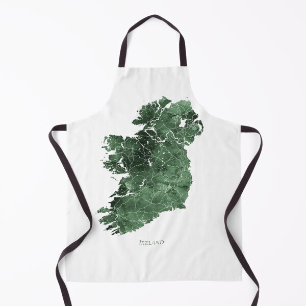 Item preview, Ireland Map Green Watercolor by Zouzounio Art designed and sold by zouzounioart.