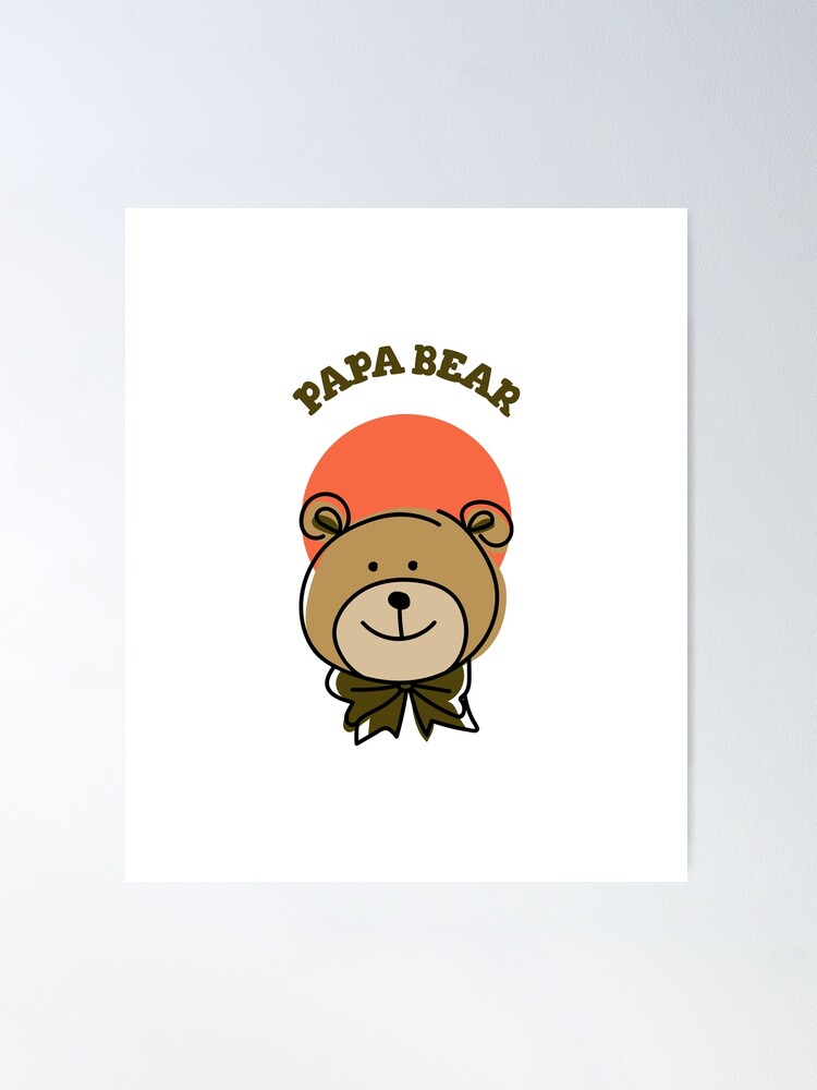 Papa Bear Costume Gifts Art Board Print for Sale by MotorLykan9k