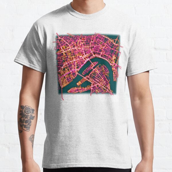Neon Roads of Rotterdam (without text) Classic T-Shirt