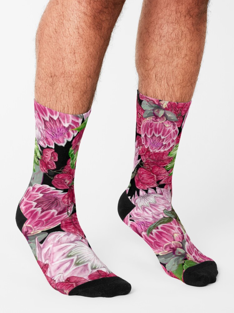 Alternate view of King Protea Ensemble Socks