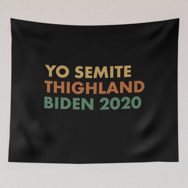 Item preview, Retro Yo Semite Thighland Trump Mispronunciation Biden 2020  designed and sold by elderberry.