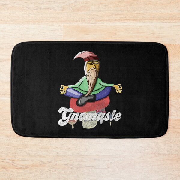 Item preview, Yoga Meditating Lawn Gnome Namaste Funny Pun Gnomaste print designed and sold by NoveltyMerch.