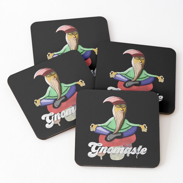 Item preview, Yoga Meditating Lawn Gnome Namaste Funny Pun Gnomaste print designed and sold by NoveltyMerch.