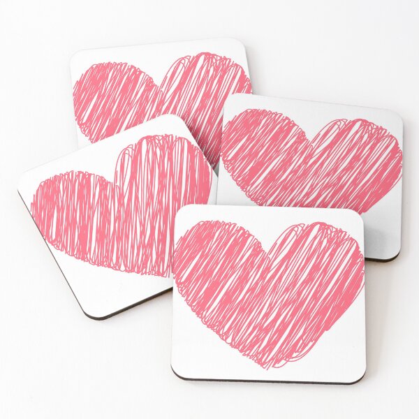 Item preview, PINK HEART, PINK STRIPED HEART designed and sold by angelescar.