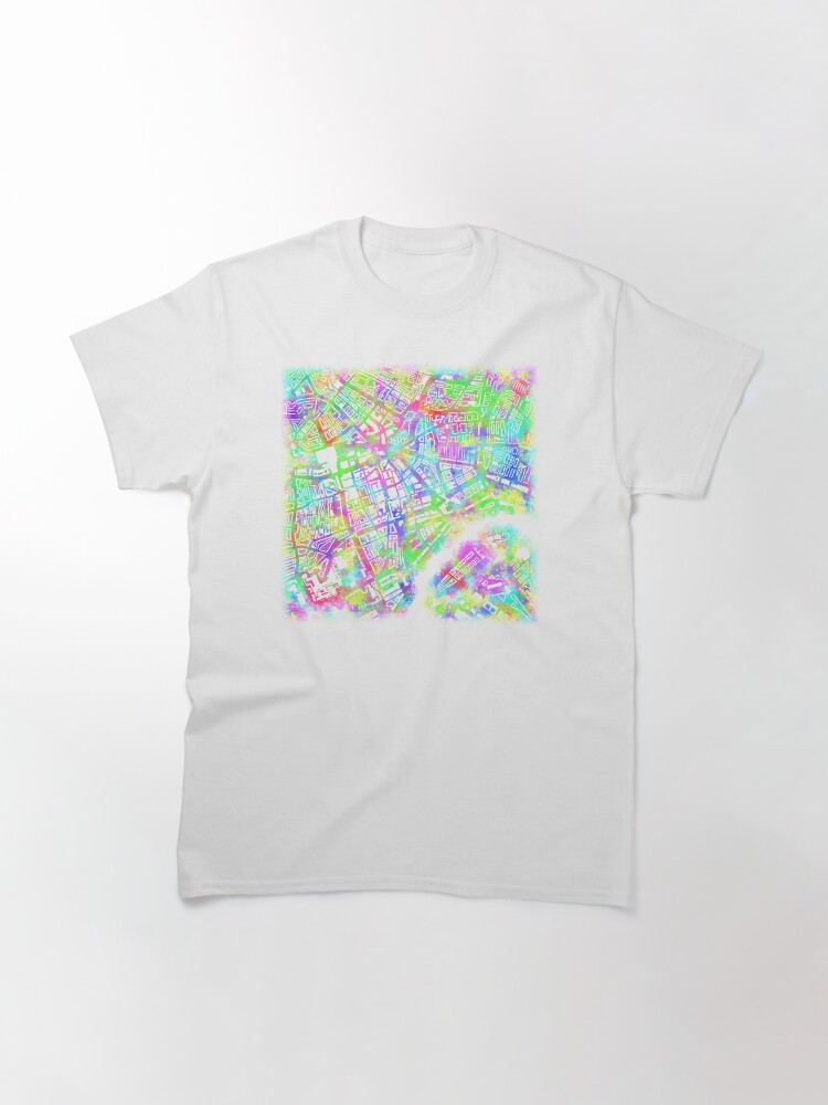 Alternate view of Rotterdam Toothbrush Spray Map Classic T-Shirt