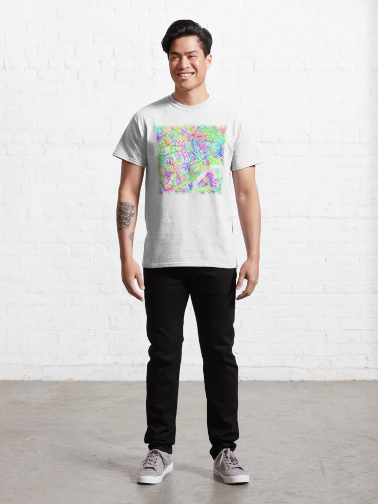 Alternate view of Rotterdam Toothbrush Spray Map Classic T-Shirt