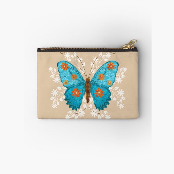 Item preview, Folk art blue butterfly  designed and sold by Prita-D.