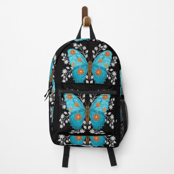 Item preview, Folk art blue butterfly  designed and sold by Prita-D.