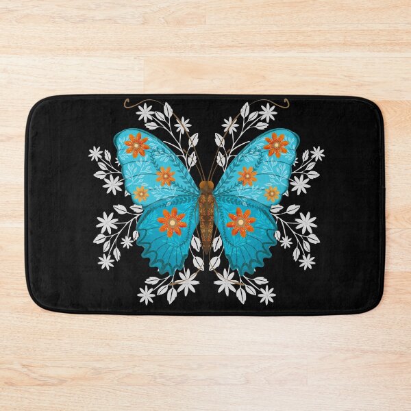 Item preview, Folk art blue butterfly  designed and sold by Prita-D.