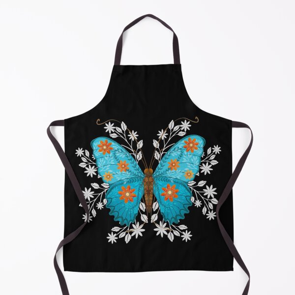 Item preview, Folk art blue butterfly designed and sold by Prita-D.