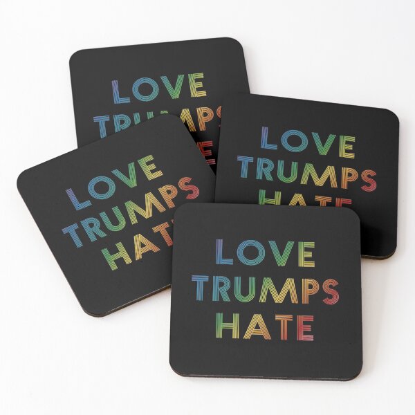 Item preview, Love Trumps Hate Quote designed and sold by Quotabletees.