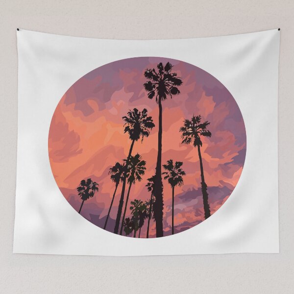 Item preview, palm tree sunset designed and sold by erin-melanie.