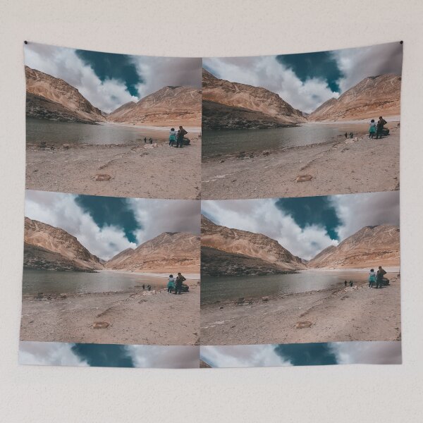Item preview, Mountains and river designed and sold by Vikas Sawant.