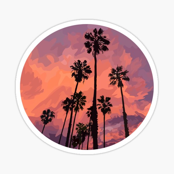 Item preview, palm tree sunset designed and sold by erin-melanie.