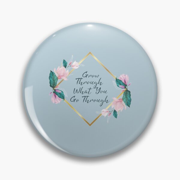 Item preview, Grow Through What You Go Through Floral Quote designed and sold by kindxinn.