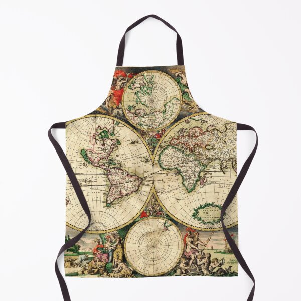 Item preview, ANTIQUE WORLD MAP 1689 designed and sold by BulganLumini.