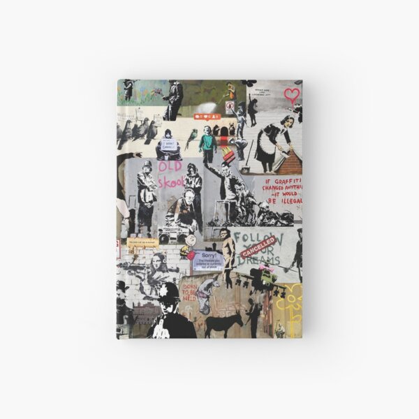 Banksy Collage Hardcover Journal