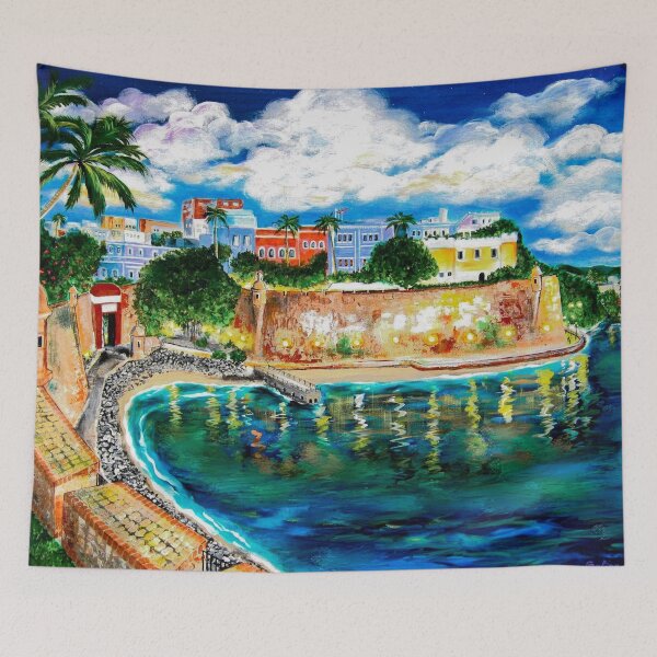 Item preview, Paseo de la Princesa, La Fortaleza, Old San Juan, Puerto Rico designed and sold by galina-art.