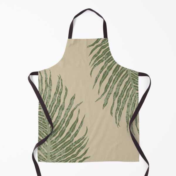 Item preview, Sage Olive Green Beige White fern leaves designed and sold by Delinda Graphic Studio.