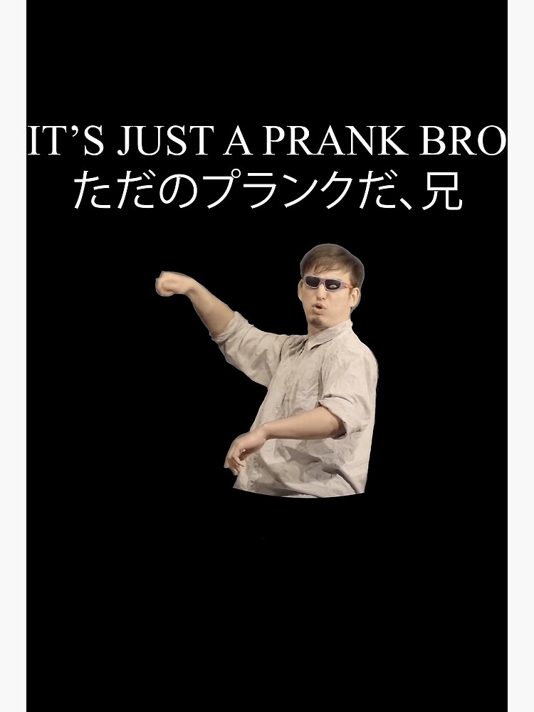 Disover ITS JUST A PRANK BRO Premium Matte Vertical Poster