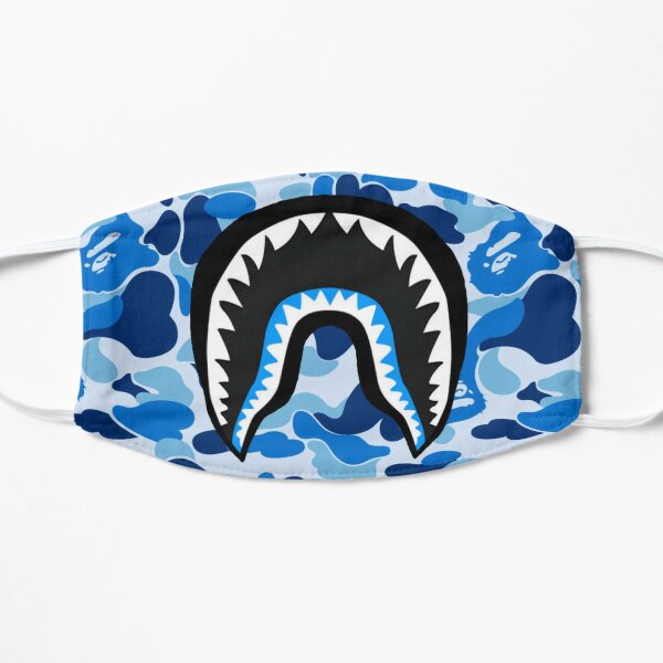 Download Blue Bape Camo Face Masks Redbubble PSD Mockup Templates