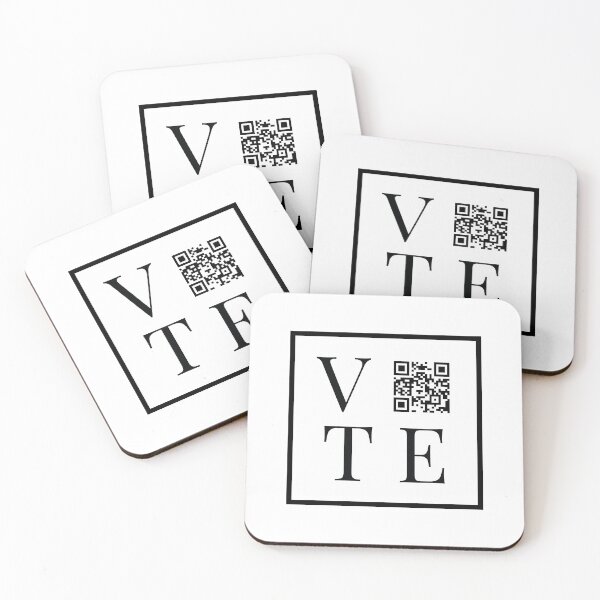 Item preview, Chic VOTE QR Code Face Mask + More  designed and sold by mobilizeamerica.