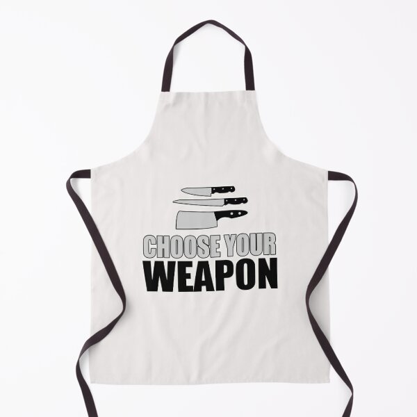Funny Apron Choose Your Weapon Aprons Chef Gifts Grilling Apron For Baking  Cooking For Mother's Day