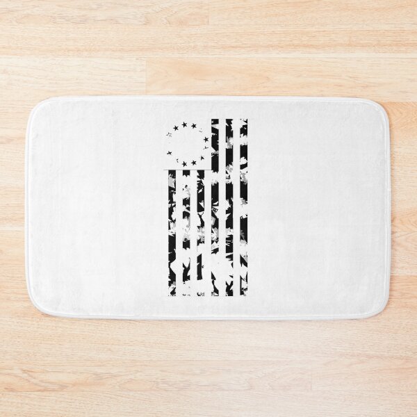 Item preview, Vertical Betsy Ross Flag Black Cool Distressed Modern Style print designed and sold by NoveltyMerch.