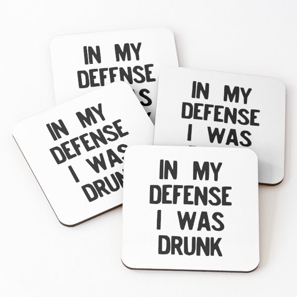 Item preview, In My Defense I Was Drunk Funny Drinking Regret product designed and sold by NoveltyMerch.