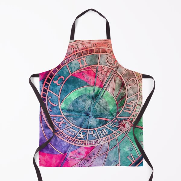 Item preview, Zodiac Abstract Clock in Pink and Purple designed and sold by Paulele.