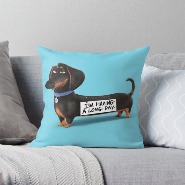 Dachshund Dog funny pupy Throw Pillow