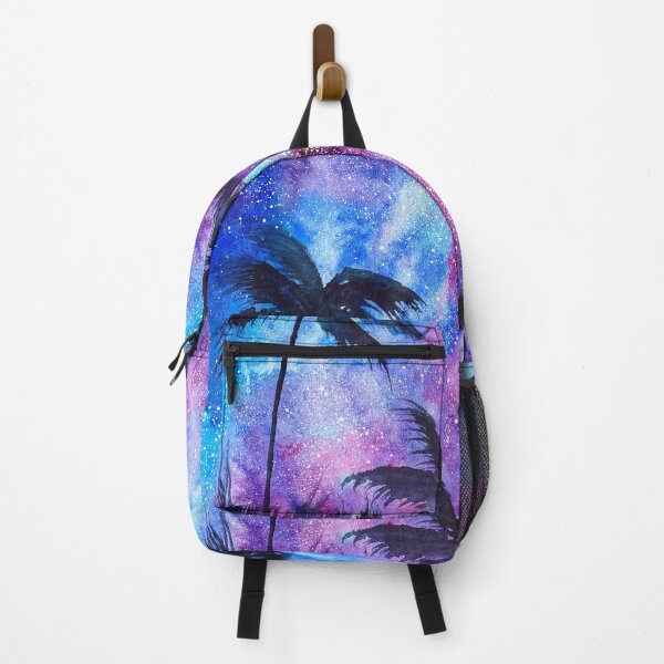 Item preview, Galaxy tropical night with palm trees designed and sold by DaryaGeft.