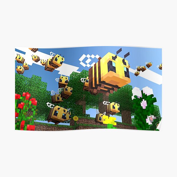 Minecraft Bees Poster