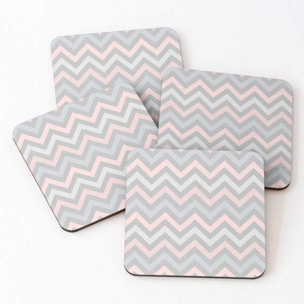 Item preview, Grey and pink pastel zig zag cute geometric pattern designed and sold by likebakerdo.