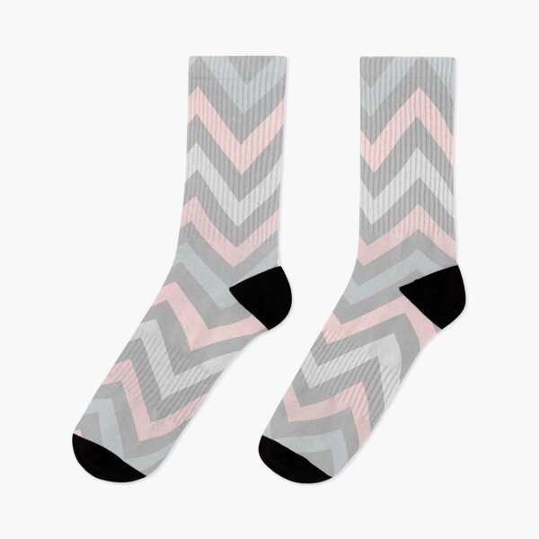 Item preview, Grey and pink pastel zig zag cute geometric pattern designed and sold by likebakerdo.