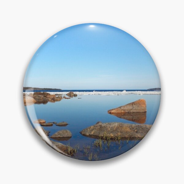 Item preview, Spring landscape with lake designed and sold by Shoshina.