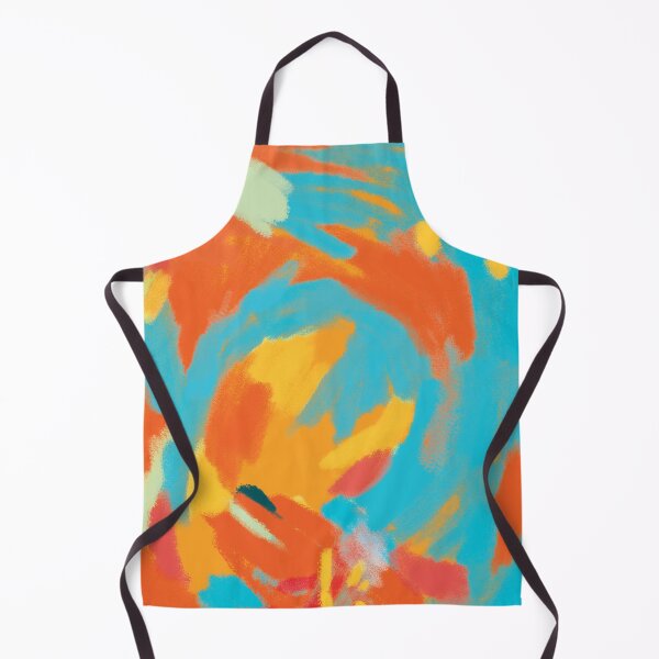 Aperçu de l'œuvre Été abstrait - Texture moderne orange bleu rouge créée et vendue par MarleneCanto.