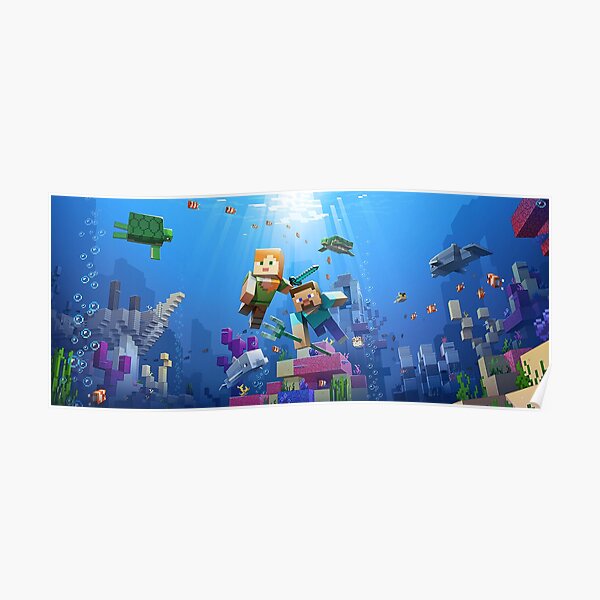 Océan Minecraft Poster