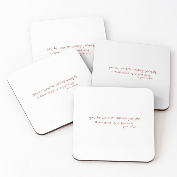 Artikelvorschau, Jodie Comer Quote - fordern Sie sich heraus entworfen und verkauft von sarahlynndesign.