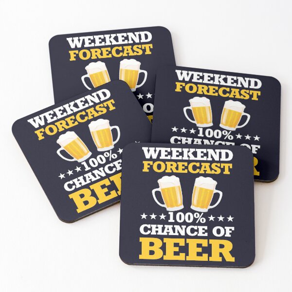 Item preview, Weekend Forecast 100% Chance of Beer designed and sold by mmos.