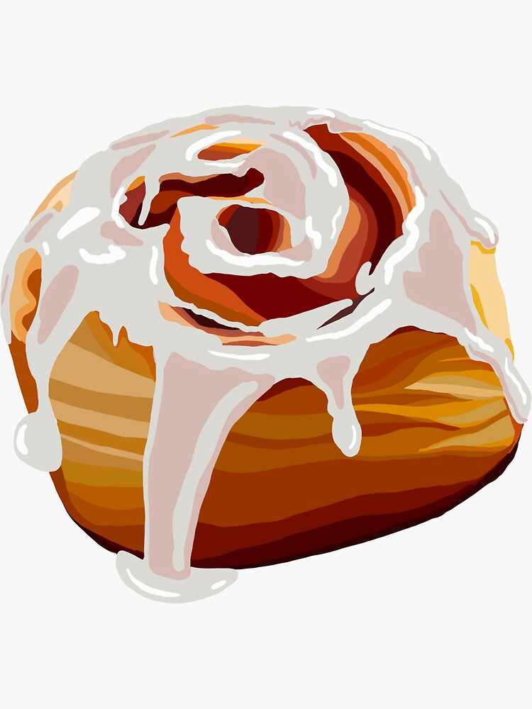 Delicious Cinnamon Roll Sticker