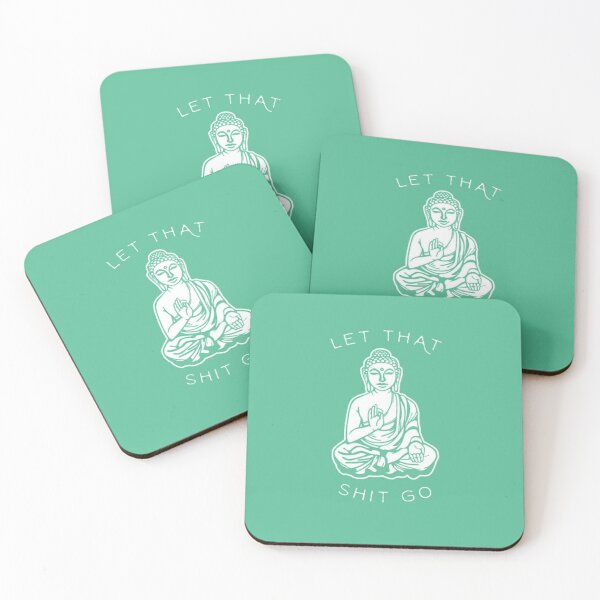 Item preview, Let That Shit Go Buddha (Mint Green) designed and sold by windowsdown.