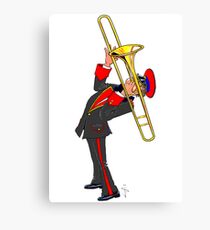 Brass Band - The Trombone Player Canvas Print