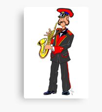 Brass Band - Saxophone Player Canvas Print