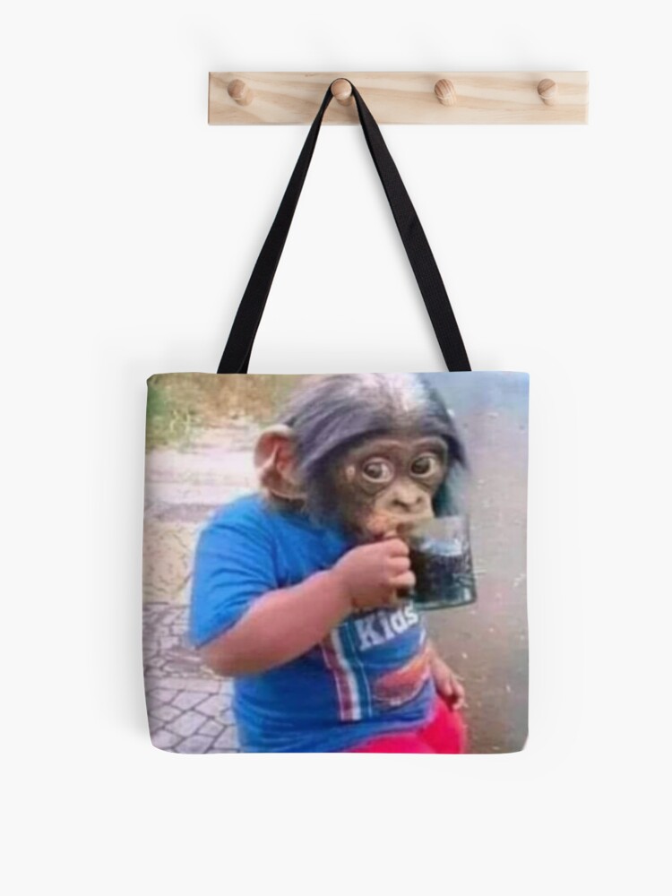 Aesthetic Monke Meme Funny Monkey Lover Tote Bag