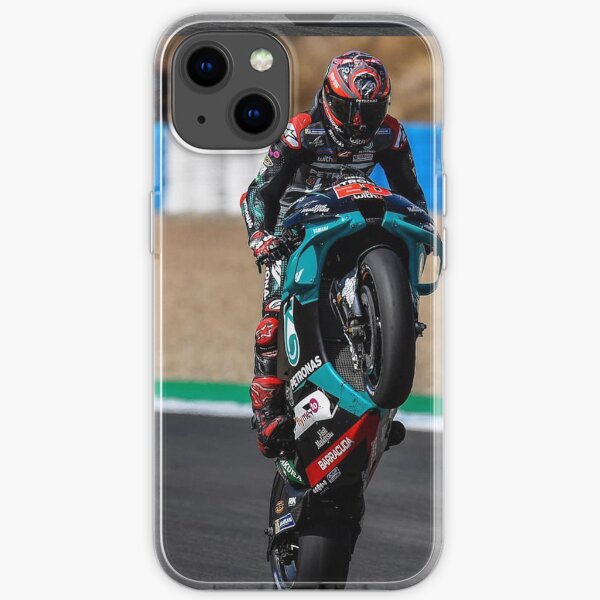 Pilote Petronas Yamaha SRT Fabio Quartararo MotoGP 2020 Jump Style Coque souple iPhone