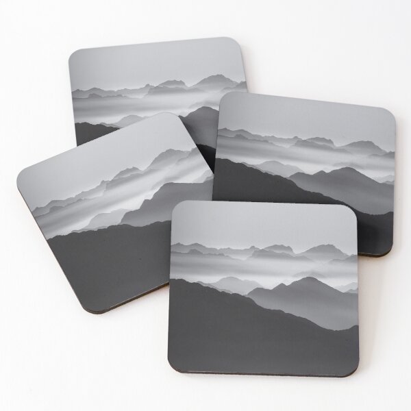 Item preview, The mountains are calling - black and white photo  designed and sold by NordicSommer.