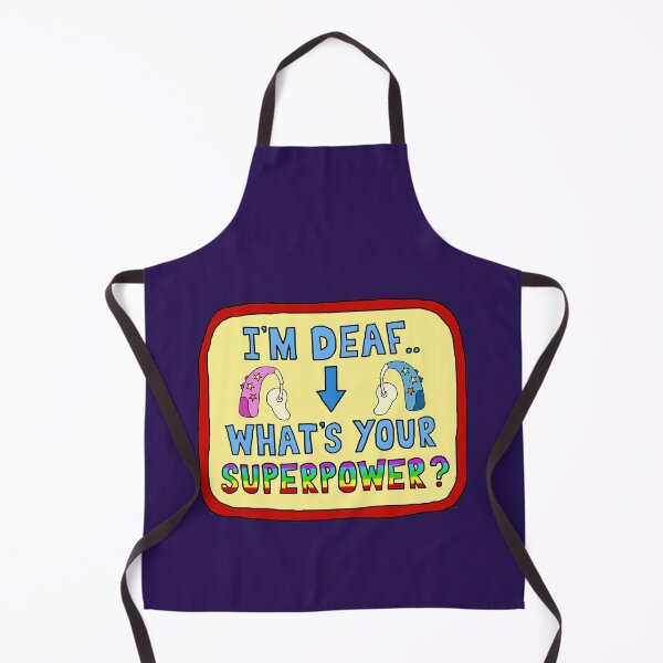 Item preview, I'm Deaf, What's Your Superpower? designed and sold by RafikCreations.